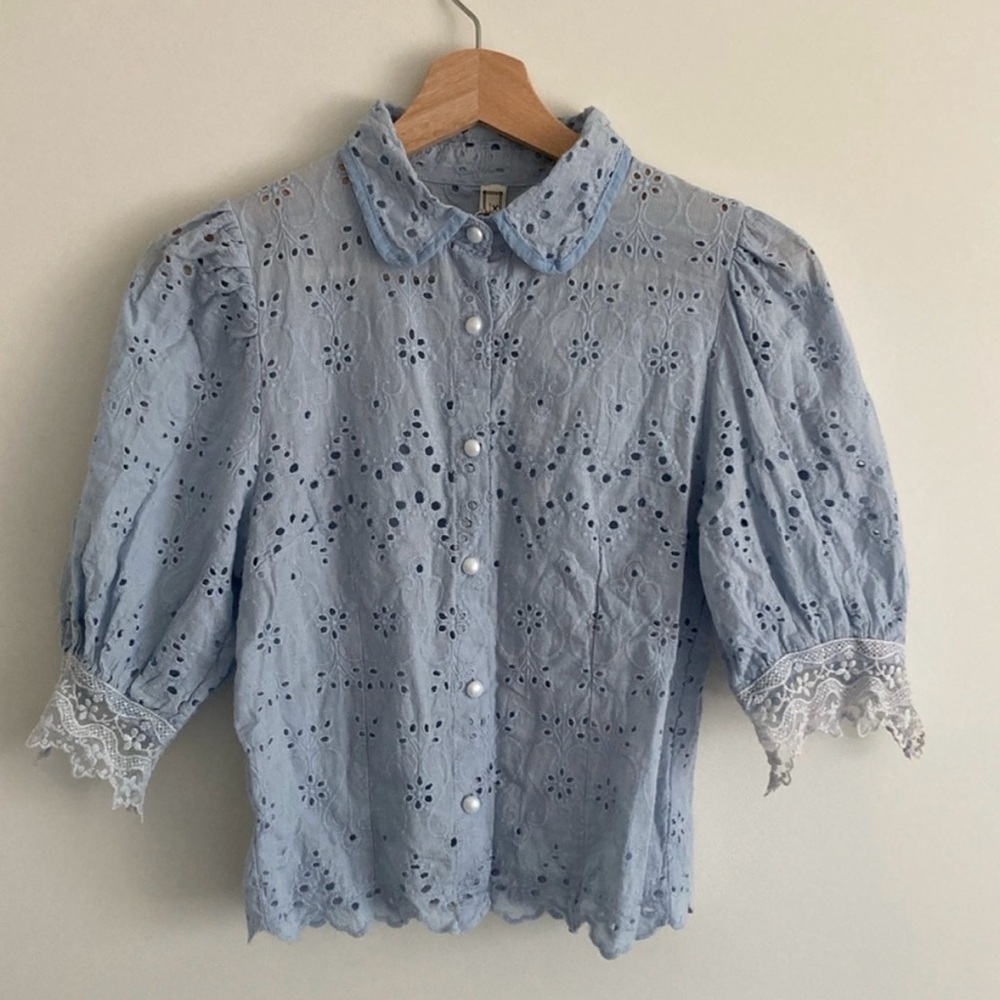 Elegant, light and airy summer blouse